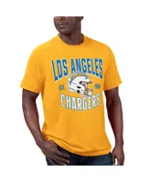 Men's G-iii Sports by Carl Banks Powder Blue, Gold Los Angeles Chargers T-shirt and Full-Zip Hoodie Combo Set