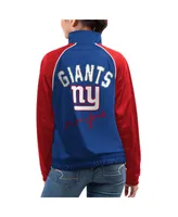 Women's G-iii 4Her by Carl Banks Royal New York Giants Showup Fashion Dolman Full-Zip Track Jacket