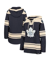 Women's '47 Brand Navy Toronto Maple Leafs Superior Lacer Pullover Hoodie