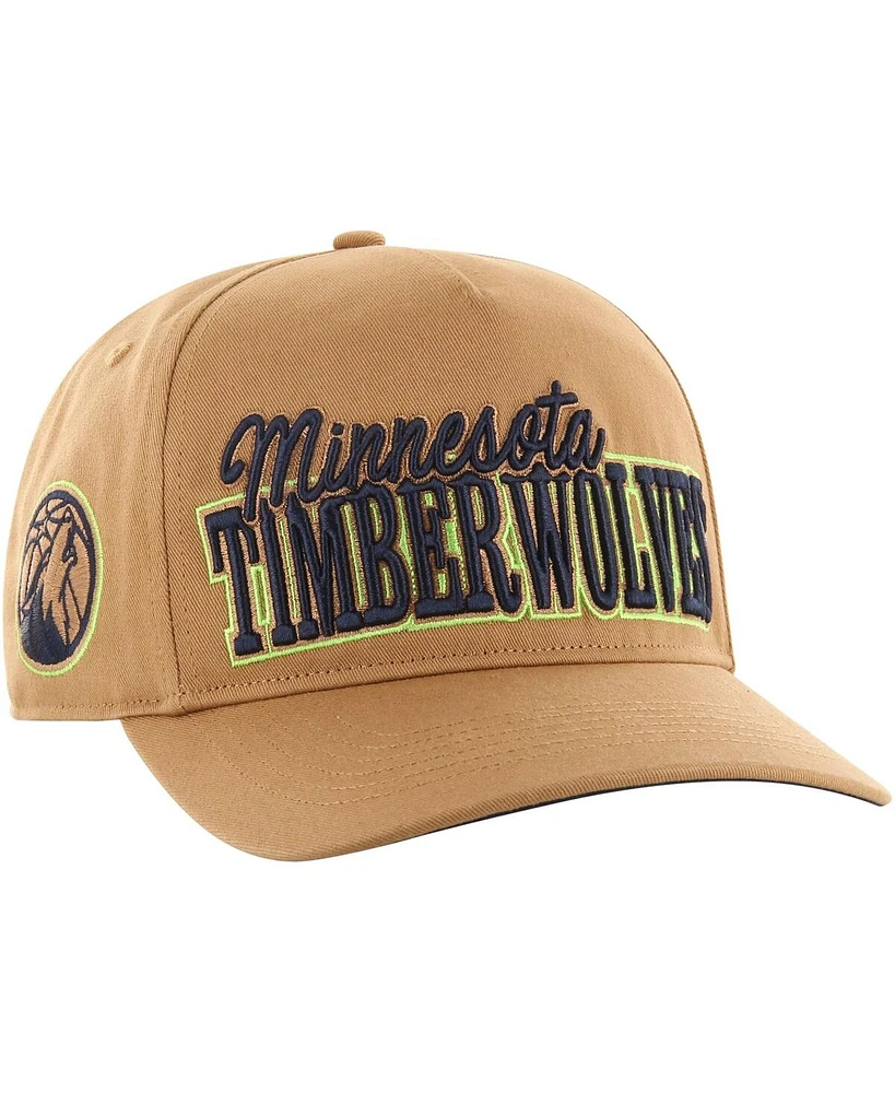 Men's '47 Brand Tan Minnesota Timberwolves Barnes Hitch Adjustable Hat