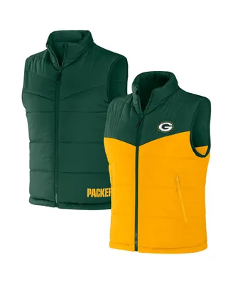Men's Nfl x Darius Rucker Collection by Fanatics Green Bay Packers Colorblocked Full-Zip Vest