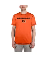 Men's New Era Orange Cincinnati Bengals Third Down Puff Print T-shirt