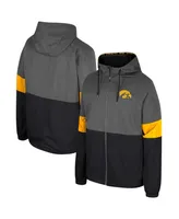 Men's Colosseum Charcoal Iowa Hawkeyes Miles Full-Zip Jacket