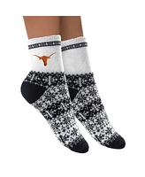 Women's ZooZatz Texas Longhorns Fuzzy Holiday Crew Socks