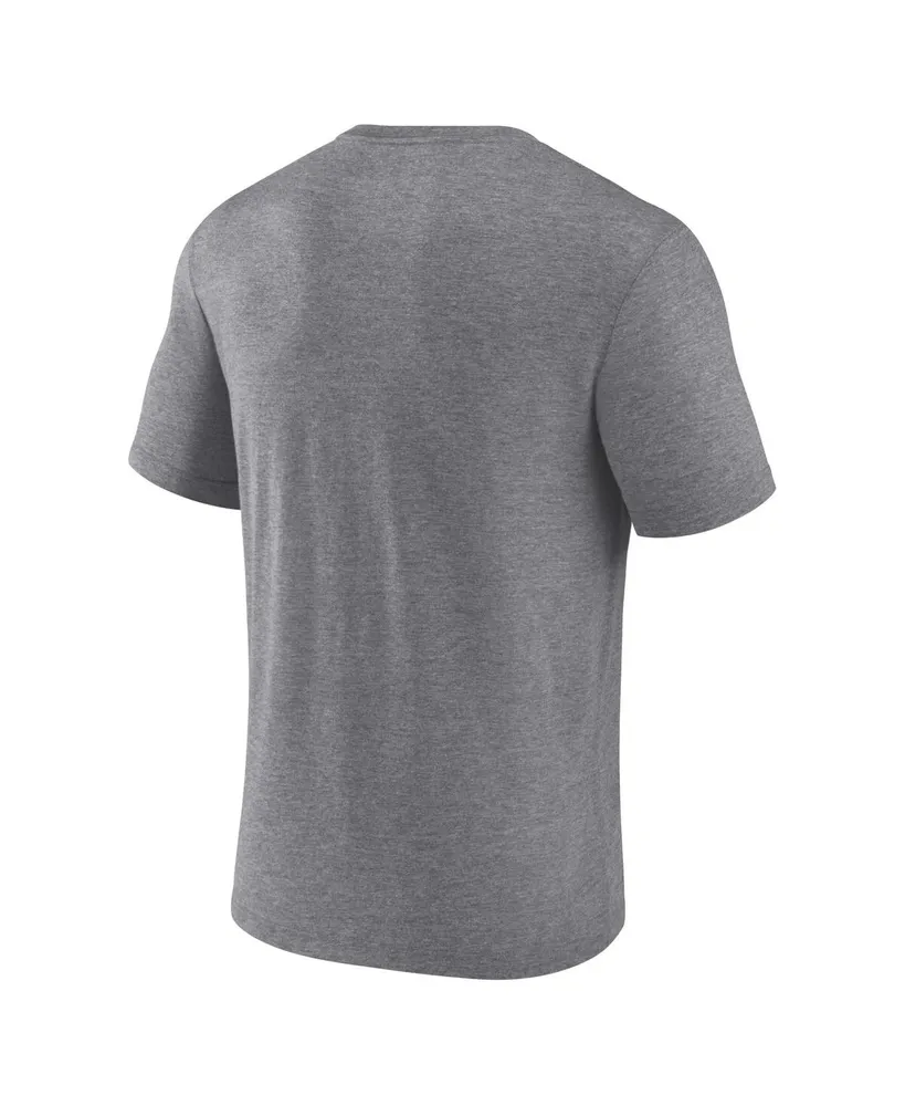 Men's Fanatics Heather Gray Seattle Sounders Fc Antique Stack Tri-Blend T-shirt