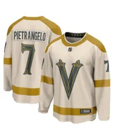 Men's Fanatics Alex Pietrangelo Cream Vegas Golden Knights 2024 Nhl Winter Classic Breakaway Player Jersey