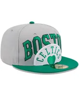 Men's New Era Gray, Kelly Green Boston Celtics Tip-Off Two-Tone 59FIFTY Fitted Hat