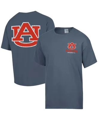 Men's Comfortwash Steel Distressed Auburn Tigers Vintage-Like Logo T-shirt