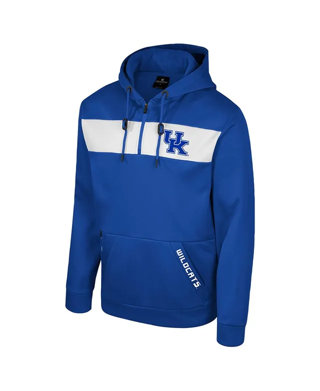 Men's Columbia Royal Kentucky Wildcats Lodge Quarter-Zip Hoodie