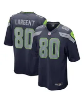 Men's Nike Steve Largent College Navy Seattle Seahawks Retired Player Game Jersey