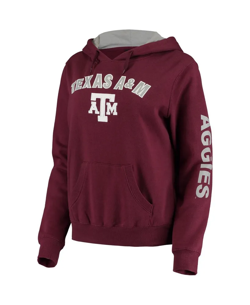 Women's Colosseum Maroon Texas A&M Aggies Loud and Proud Pullover Hoodie