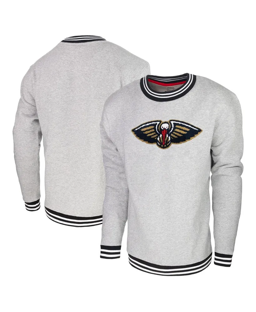 Men's Stadium Essentials Black New Orleans Pelicans Club Level Pullover Sweatshirt