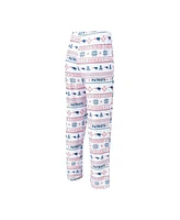 Men's Concepts Sport White, Navy New England Patriots Tinsel Raglan Long Sleeve T-shirt and Pants Sleep Set