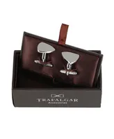 Trafalgar Stefano Shield Brass Engravable Cufflinks