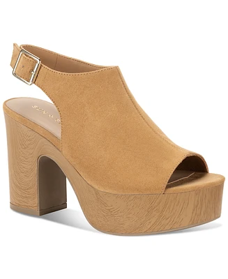 Sun + Stone Women's Jimmiee Peep Toe Block Heel Platform Shooties, Created for Macy's