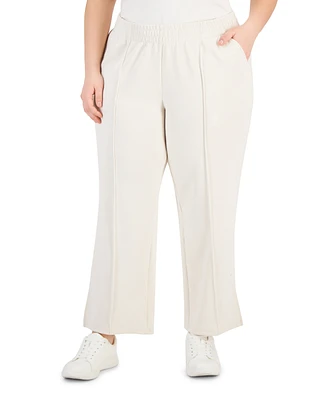 Id Ideology Plus Size High Rise Wide Leg Sweatpants, Created for Macy's