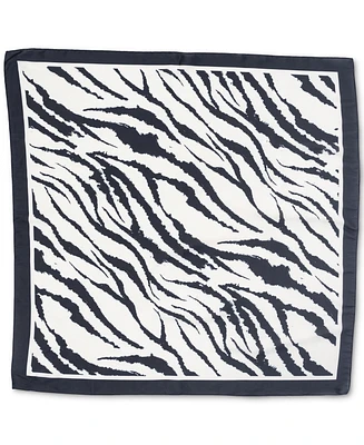 I.n.c. International Concepts Women's Zebra Striped Square Scarf, Created for Macy's
