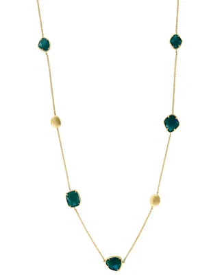 Effy Green Onyx & Textured Bead 18" Statement Necklace in 14k Gold
