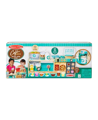 Melissa and Doug Wooden Cafe Barista Coffee Shop 35 Piece Set