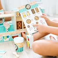 Melissa and Doug Wooden Cafe Barista Coffee Shop 35 Piece Set