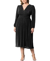 Women's Plus Size Sophie Pleated Cocktail Dress