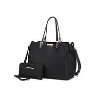 Mkf Collection Kane Satchel Bag with Wallet by Mia K