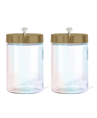 Style Setter Holiday Luster Glass Jar with Lid 44 oz