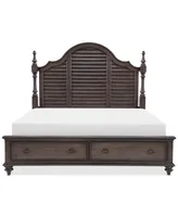 Mandeville Louvered California King Storage Bed