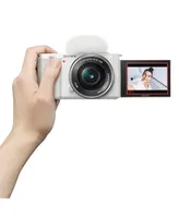 Sony Alpha Zv-E10 Aps-c Mirrorless Vlog Camera with 16-50mm Lens (White)