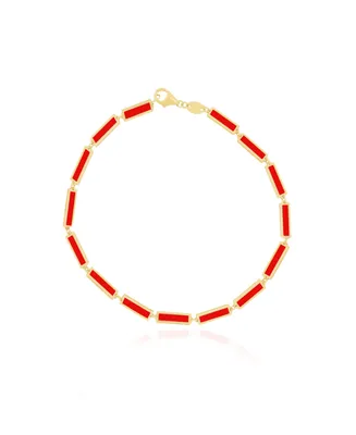 The Lovery Coral Bar Bracelet
