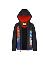 Sega Sonic the Hedgehog Toddler Boys Printed Midweight Puffer Jacket