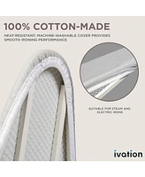 Ivation Ironing Board (Left Side Door) w/Mirror, Wall Mount Iron Board