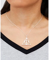 Harry Potter Women's Deathly Hallows Necklace - 18'' Chain