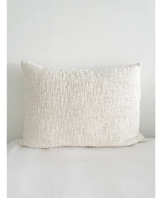 Cozy Cotton Ivory Boucle Dutch Euro Down Alternative Pillow 28x36
