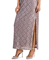 Connected Women's Sequined-Lace Maxi Dress