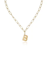 Ettika Paperclip Chain Initial Necklace