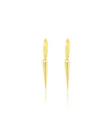 Etoielle Yellow Gold Tone Dainty Dagger Huggies Earrings