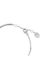 Swarovski White, Rhodium Plated or Rose Gold-Tone Meteora Bangle Bracelet