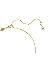 Swarovski Round Cut, White, Gold-Tone Imber Pendant Necklace