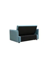 Simplie Fun Mega Pull Out Sofa Bed, Modern Adjustable Pull Out Bed Lounge Chair With 2 Side Pockets