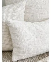 Cozy Cotton Ivory Boucle 14x20 Pillow Cover