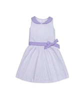 Hope & Henry Girls' Peter Pan Collar Seersucker Dress