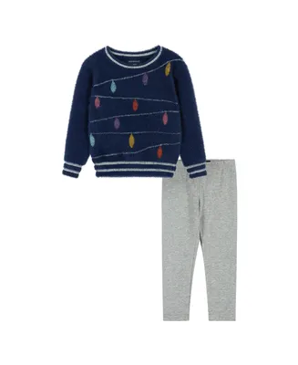 Toddler/Child Girls Holiday Lights Sweater & Legging Set