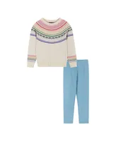 Toddler/Child Girls Holiday Cream Sweater Set