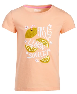 Epic Threads Toddler & Little Girls Easy Peasy Lemon Graphic T-Shirt, Created for Macy's