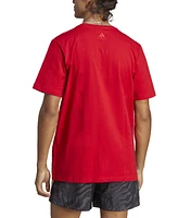 adidas Men's Essentials Single Jersey Big Logo Short Sleeve Crewneck T-Shirt