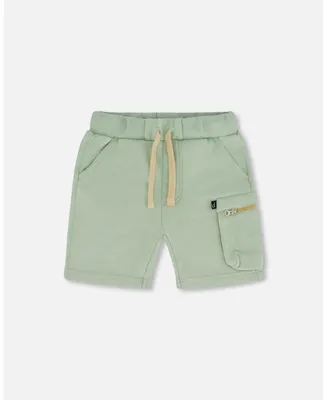 Boy French Terry Short With Zipper Pocket Mint - Child