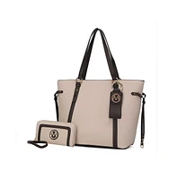 Mkf Collection Kioea Tote With Wallet Key-Ring Set by Mia K.