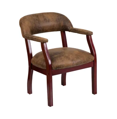 Emma+Oliver Conference Chair With Accent Nail Trim