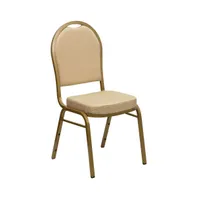 Emma+Oliver Dome Back Stacking Banquet Dining Chair